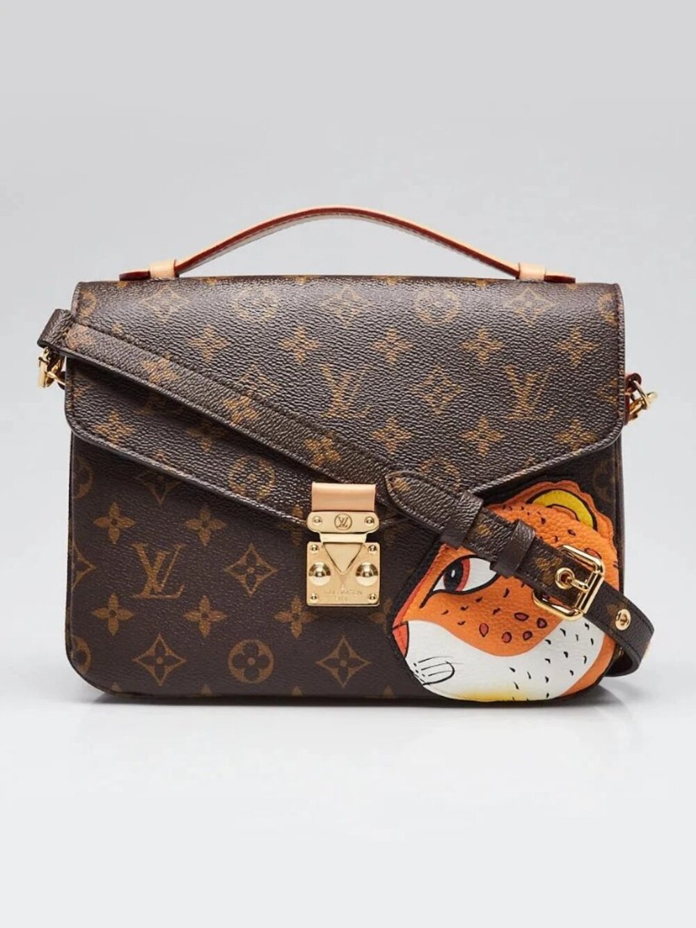 Louis Vuitton x Sun Yitian Monogram Canvas Tiger Metis Pochette Bag